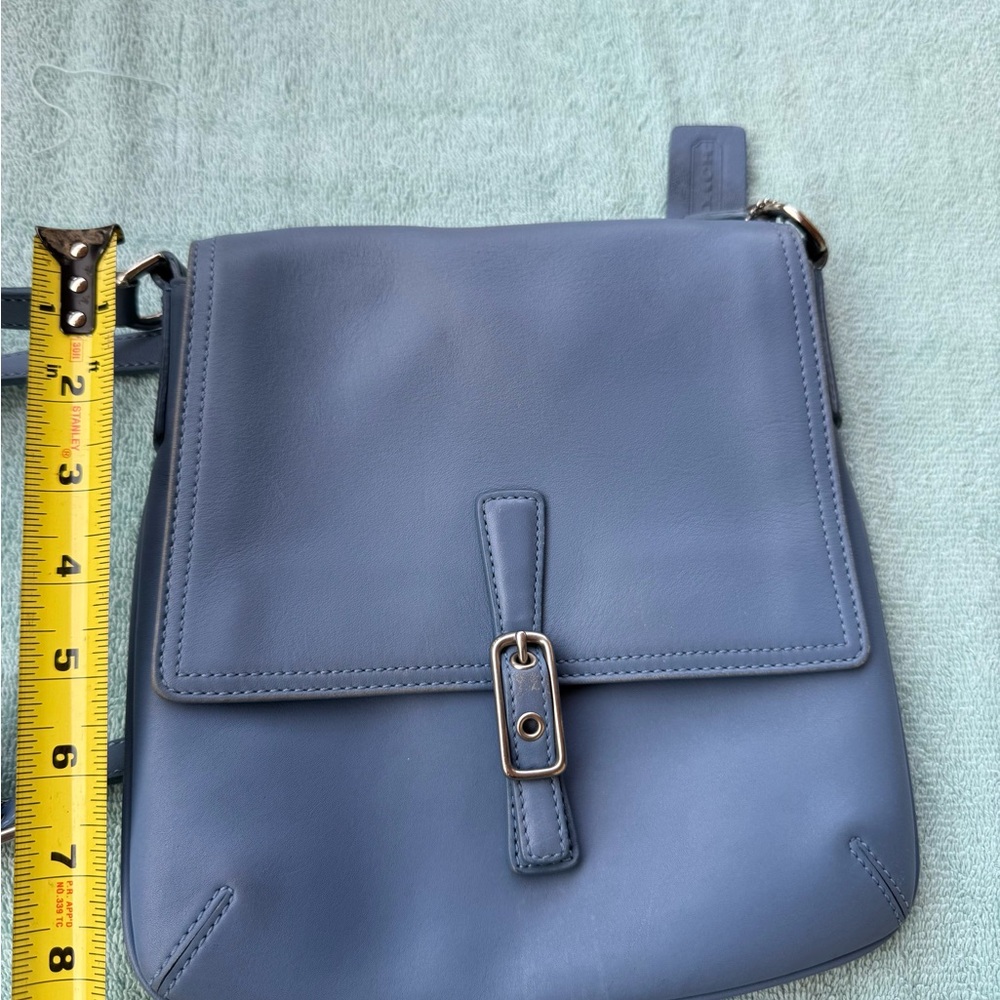 Coach Vintage Blue Legacy Slim Flap Crossbody